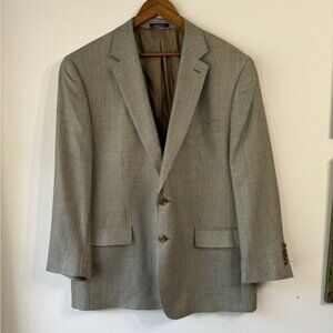 Men’s Silk/Wool Blend Blazer, 46R